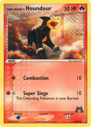 Team Magma's Houndour - 62/95 62/95 - Team Magma vs Team Aqua Reverse Holofoil