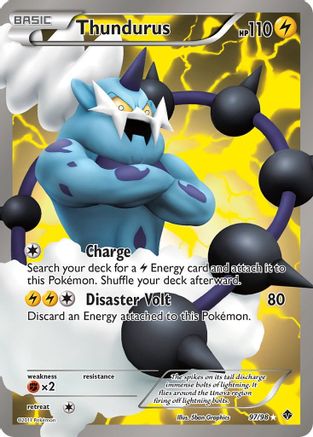 Thundurus (97 Full Art) 97/98 - Emerging Powers Holofoil