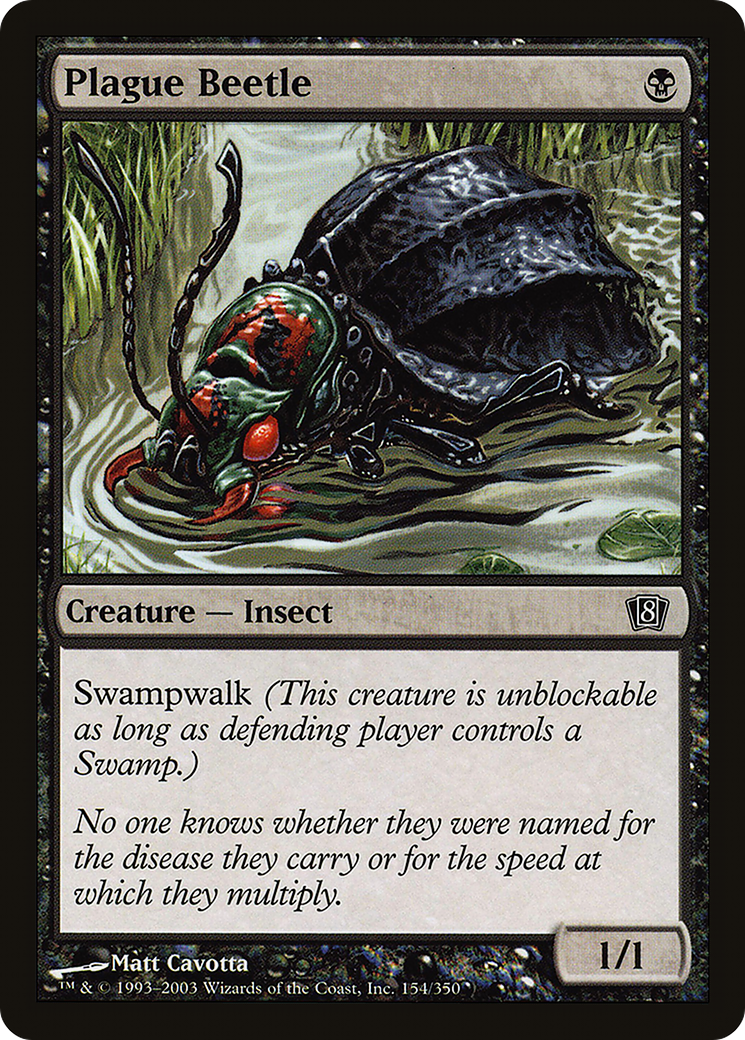 Plague Beetle (8ED-154★) - Eighth Edition Foil
