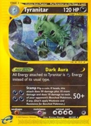 Tyranitar (66) 66/165 - Expedition Reverse Holofoil