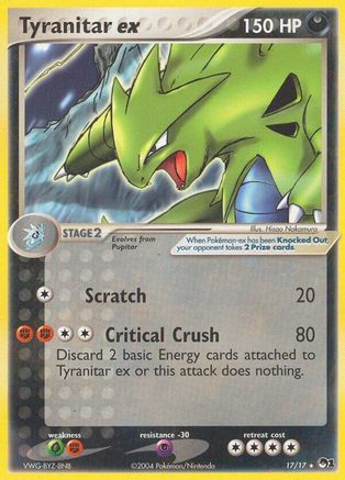 Tyranitar ex (Holo) 17/17 - POP Series 1 Holofoil