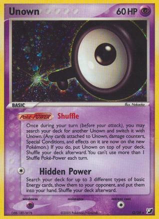 Unown (Q) Q/115 - Unseen Forces Holofoil