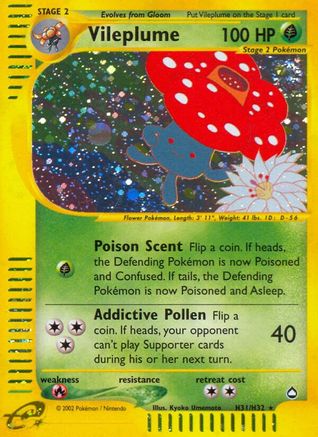 Vileplume (H31) H31/147 - Aquapolis Holofoil