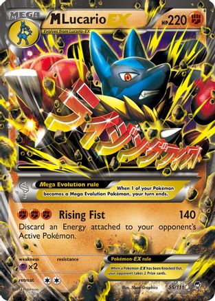 M Lucario EX 55/111 - XY Furious Fists Holofoil