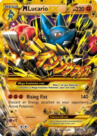 M Lucario EX (Secret) 113/111 - XY Furious Fists Holofoil