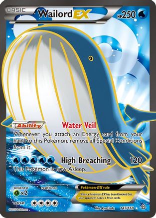 Wailord EX (147 Full Art) 147/160 - XY Primal Clash Holofoil