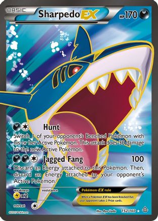 Sharpedo EX (152 Full Art) 152/160 - XY Primal Clash Holofoil