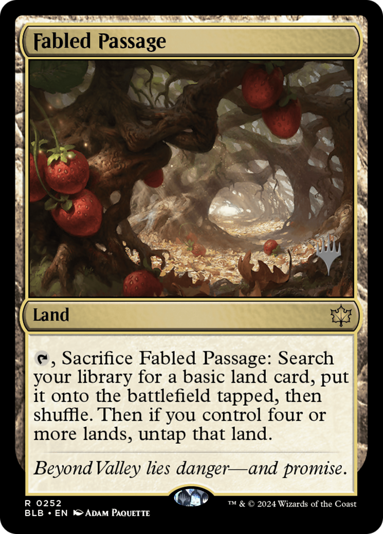 Fabled Passage (PPBLB-252P) - Bloomburrow Promos Foil