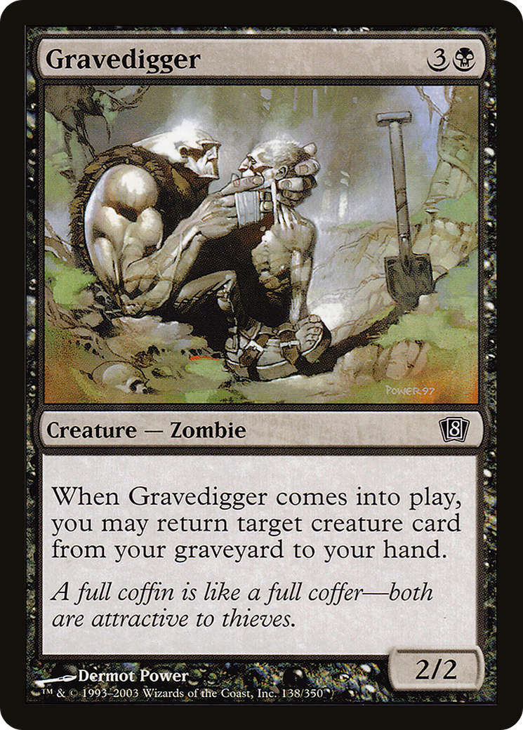 Gravedigger (8ED-138★) - Eighth Edition Foil