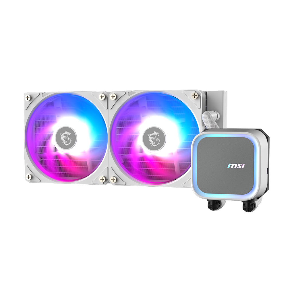 MSI Fan CLA13240WT MAG Coreliquid A13 240 White 2x ARGB Gen2 Fan Retail