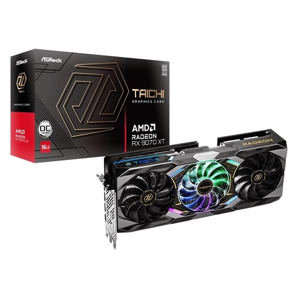 ASRock RX9070XT TC 16GO AMD Radeon RX 9070 XT Taichi 16GB OC GDDR6 Retail