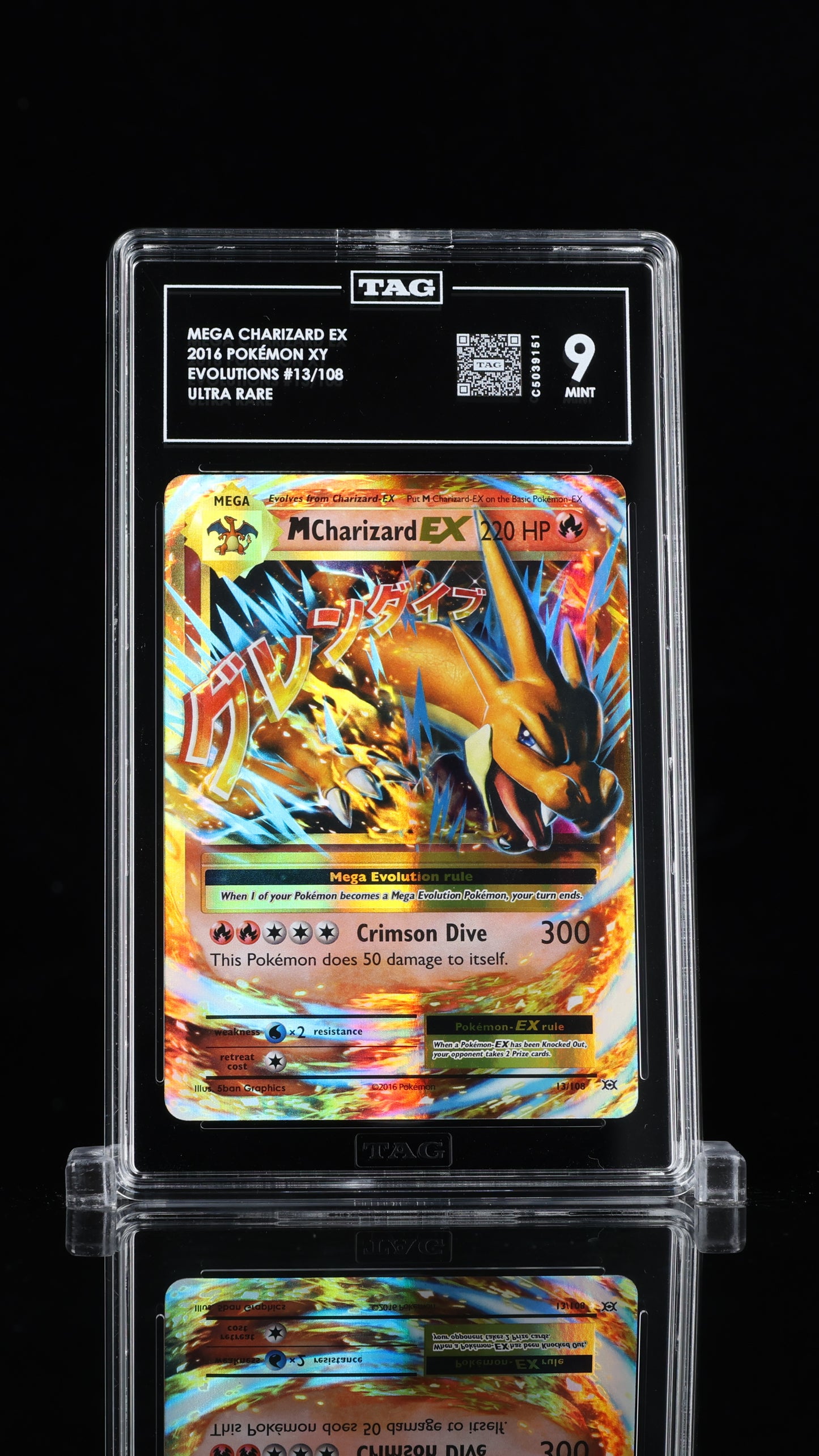 Mega Charizard ex- TAG 9 MINT 13/108
