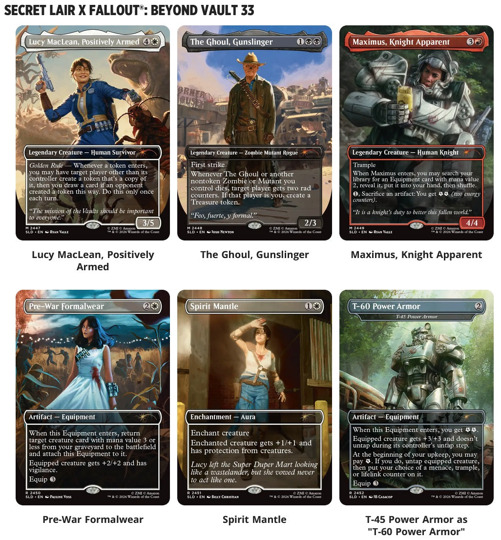 MTG SECRET LAIR FALLOUT BEYOND VAULT 33 REGULAR