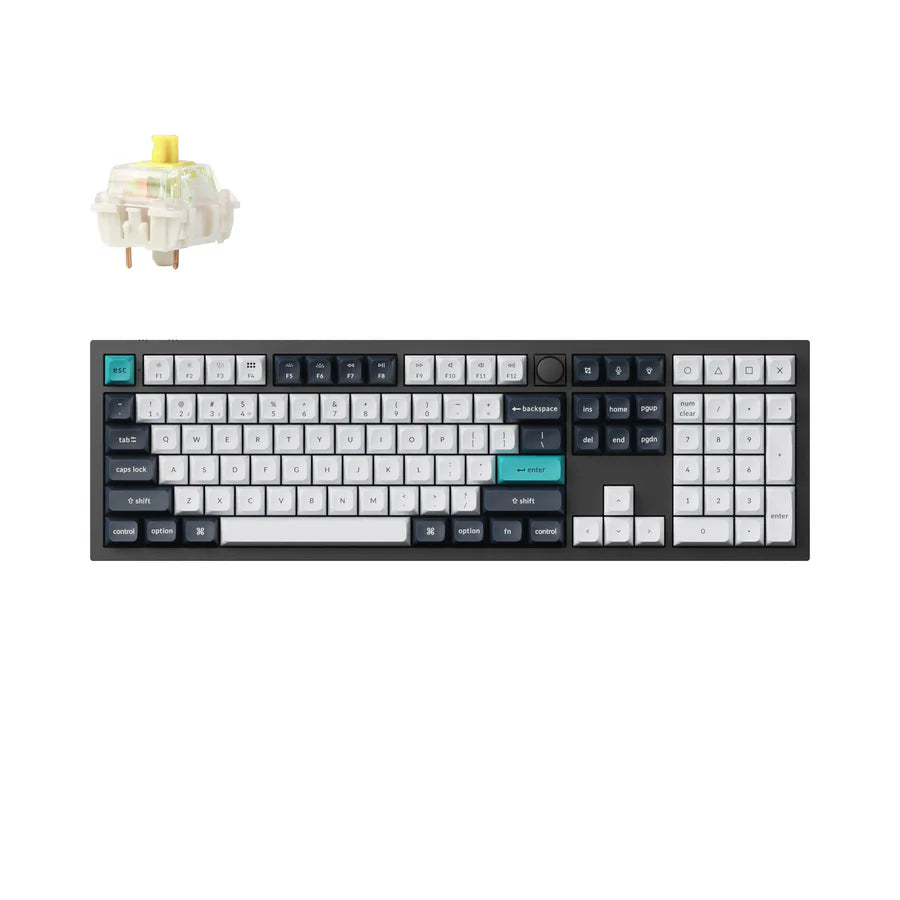 Keychron KB Q6M-M4 Q6 Max QMK VIA Wireless Gateron Jupiter Banana Carbon Black