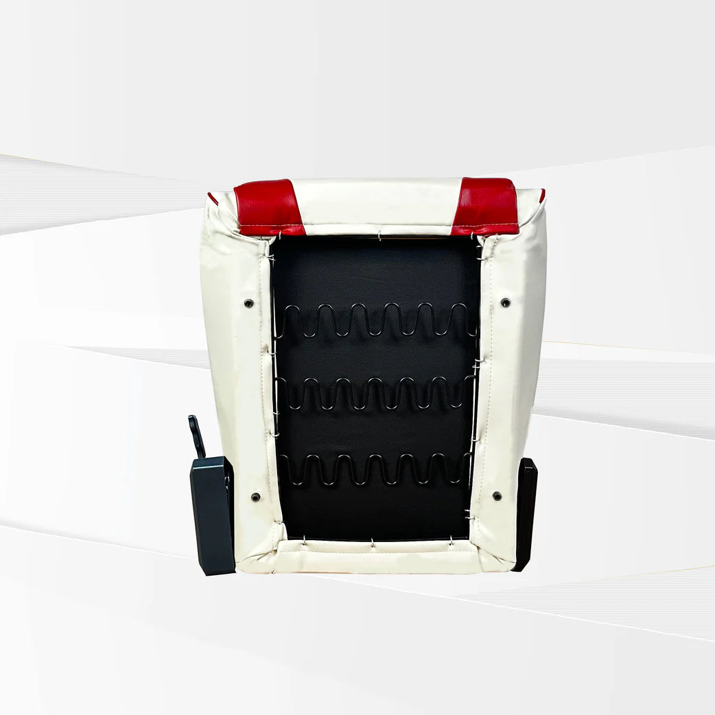 GTR Simulator FT S105LWHTRD GTR White Red Speciale Leatherette Racing Seat RTL