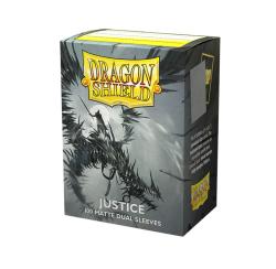 DRAGON SHIELD MATTE DUAL SILVER JUSTICE 100CT
