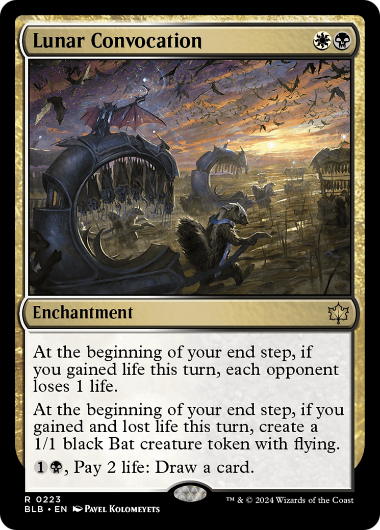 Lunar Convocation (BLB-223) - Bloomburrow Foil