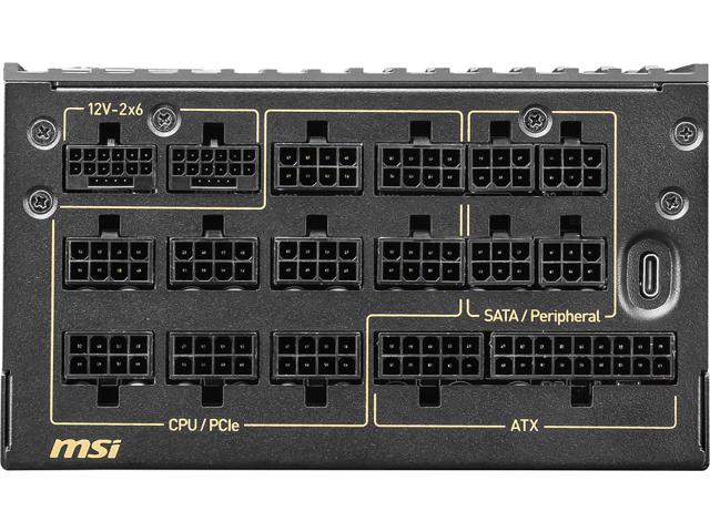 MSI MEG Ai1600T PCIE5 1600W APFC 80+Titanium Fully-Modular ATX 12V Retail