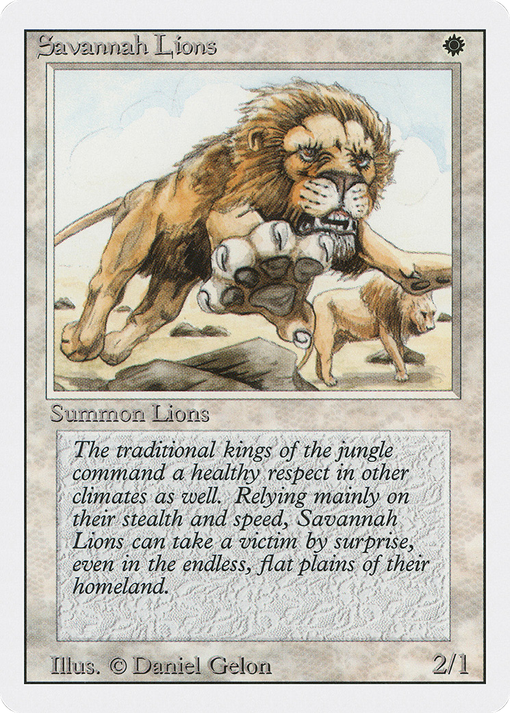 Savannah Lions (3ED-039) - Revised Edition