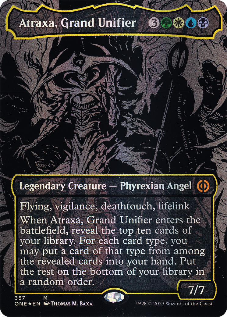 Atraxa, Grand Unifier (ONE-357) - Phyrexia: All Will Be One (Borderless) Foil