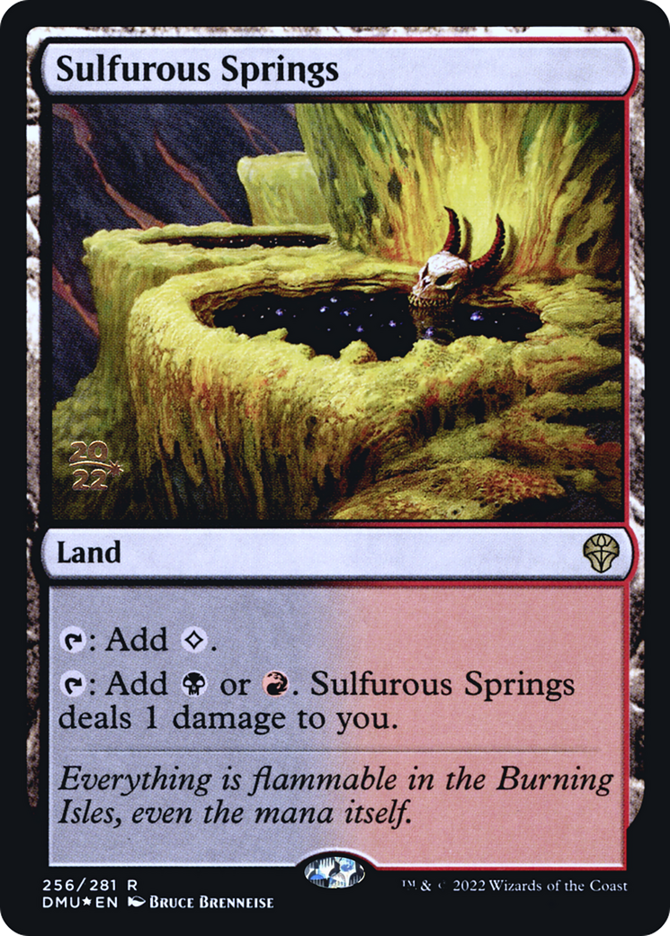 Sulfurous Springs (PRE-256S) - Dominaria United Promos Foil