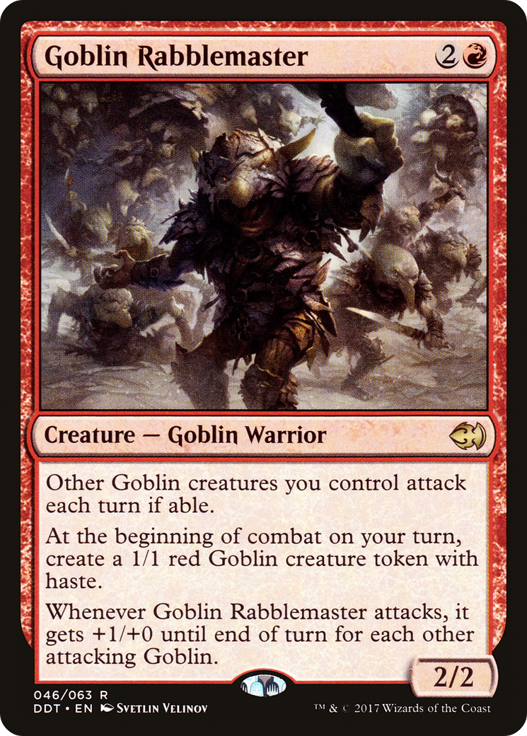 Goblin Rabblemaster (DDT-046) - Duel Decks: Merfolk vs. Goblins