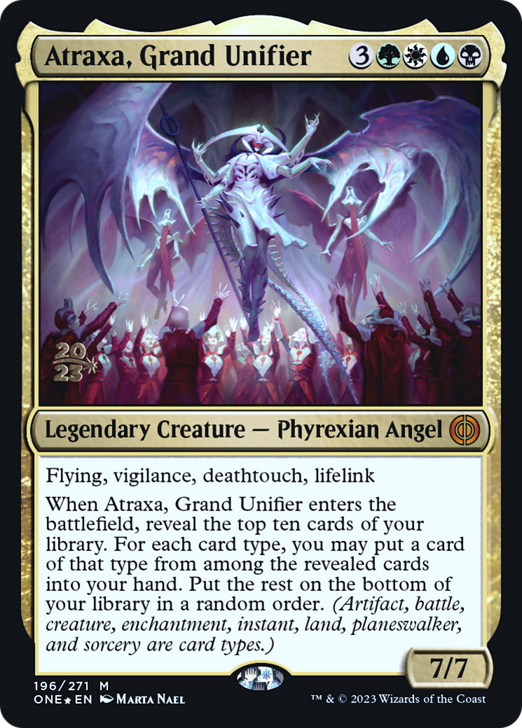 Atraxa, Grand Unifier (PRE-196S) - Phyrexia: All Will Be One Promos Foil
