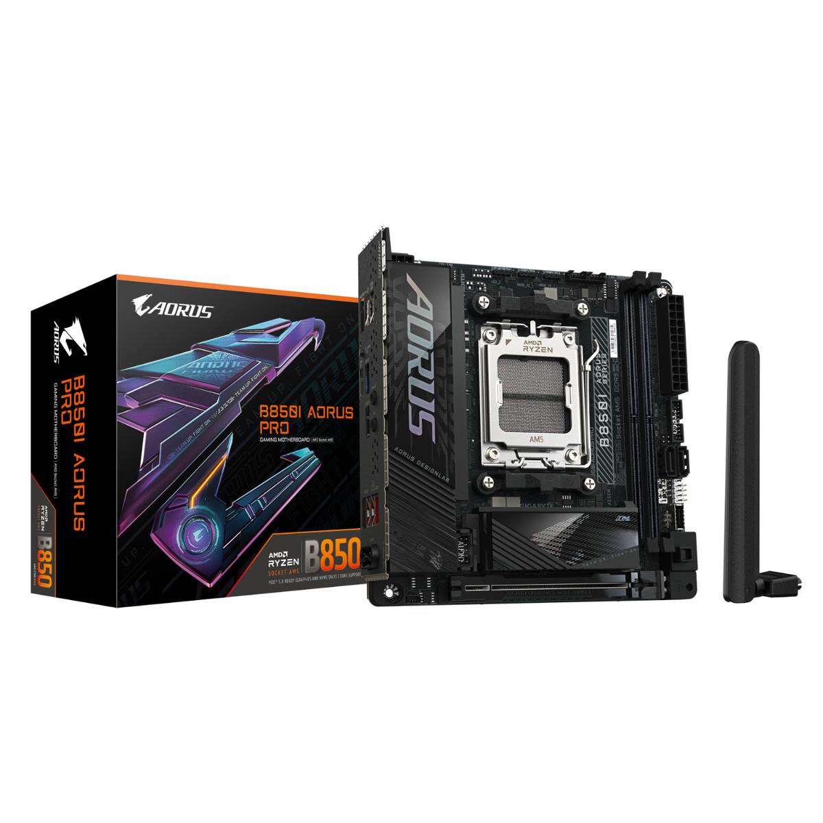 Gigabyte B850I AORUS PRO B850 LGA1718 Max192GB DDR5 Mini-ITX Retail