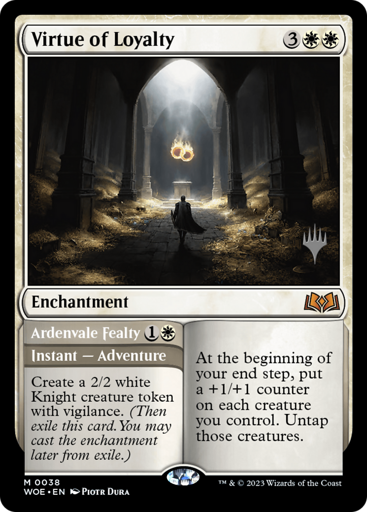 Virtue of Loyalty // Ardenvale Fealty (PPWOE-38P) - Wilds of Eldraine Promos
