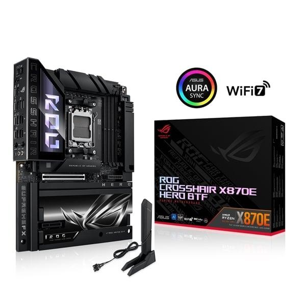 ASUS MB ROG CROSSHAIR X870E HERO BTF AMD X870E AM5 max256GB DDR5 ATX