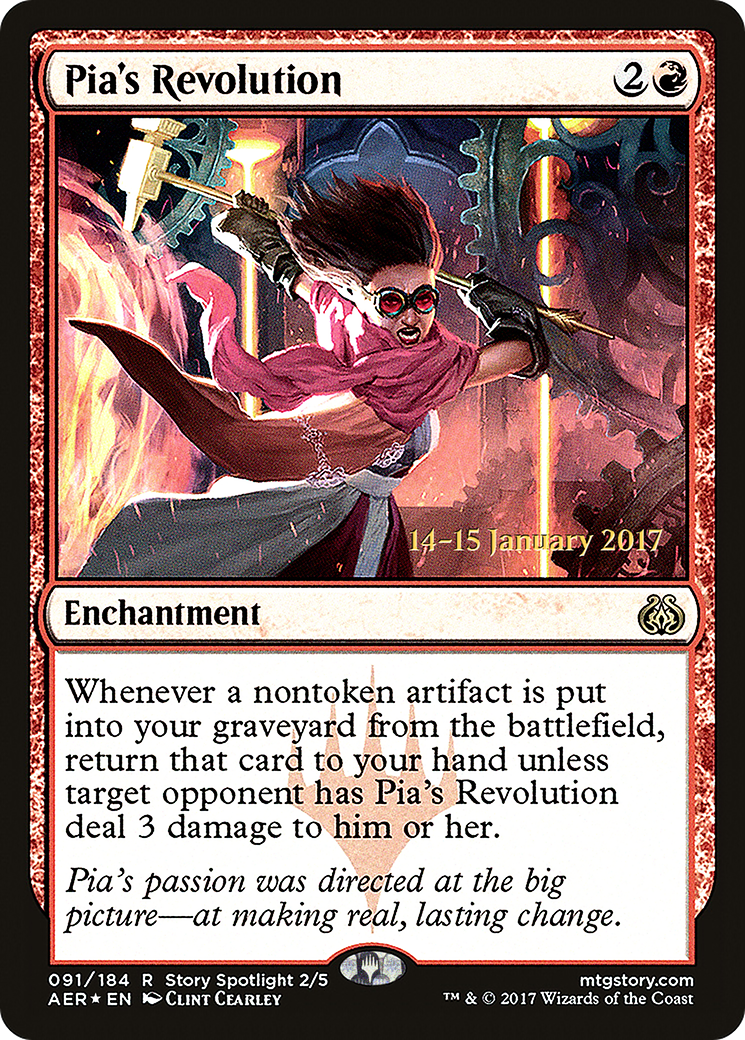 Pia's Revolution (PRE-91S) - Aether Revolt Promos Foil