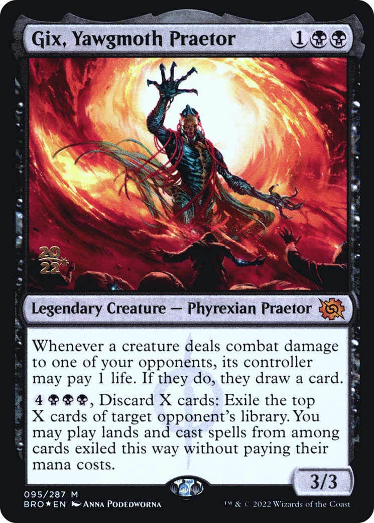Gix, Yawgmoth Praetor (PRE-95S) - The Brothers' War Promos Foil
