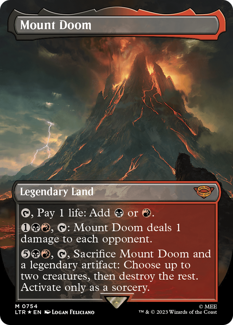 Mount Doom (LTR-754) - The Lord of the Rings: Tales of Middle-earth (Borderless) Foil