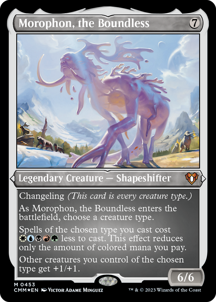 Morophon, the Boundless (CMM-453) - Commander Masters Etched Foil