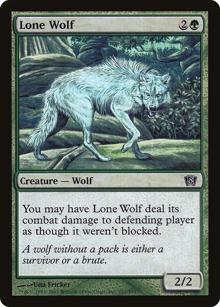 Lone Wolf (8ED-262★) - Eighth Edition Foil