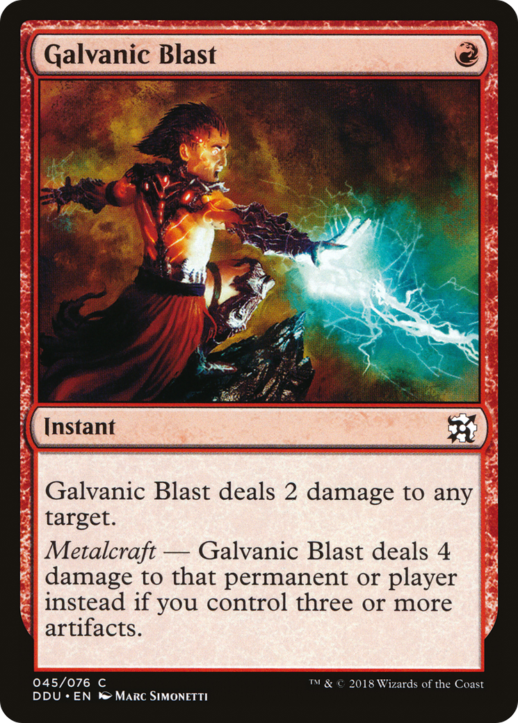Galvanic Blast (DDU-045) - Duel Decks: Elves vs. Inventors