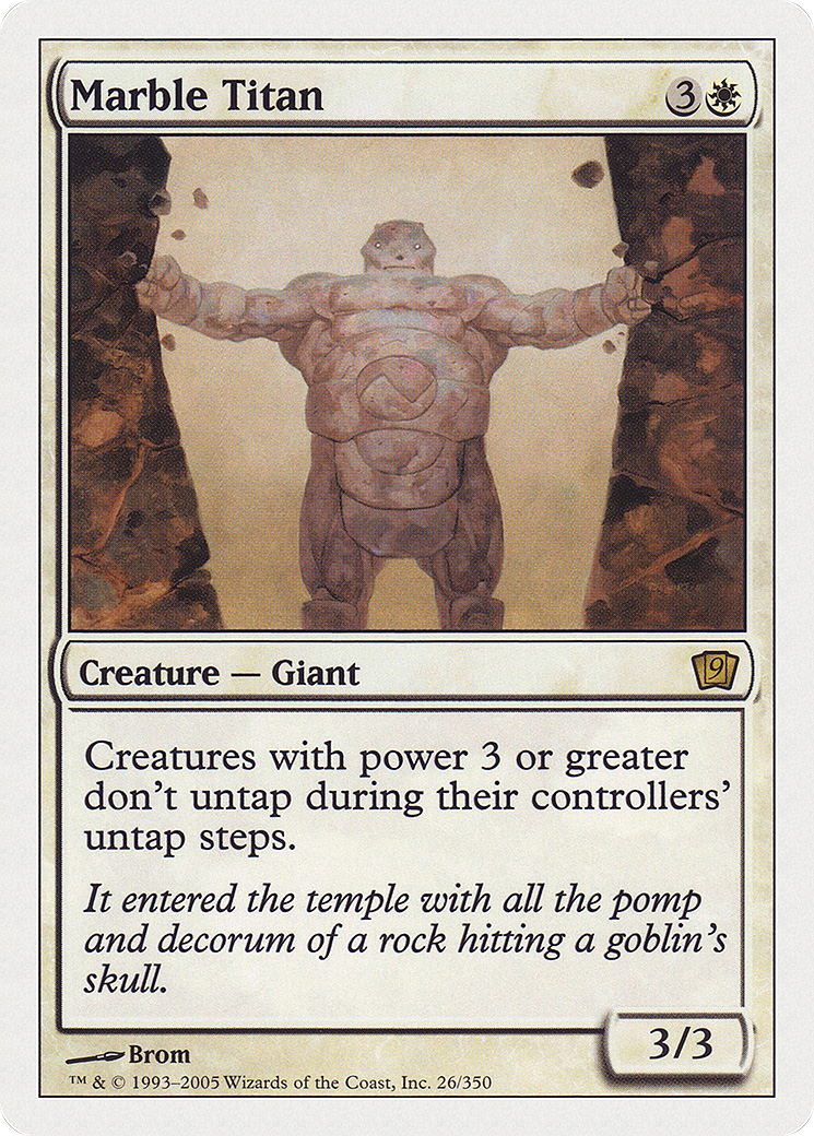 Marble Titan (9ED-026) - Ninth Edition