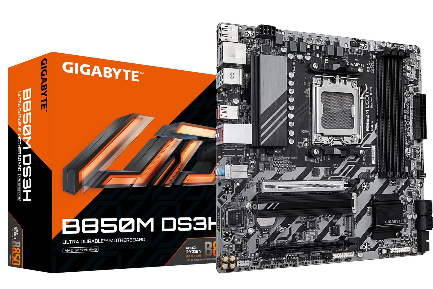 Gigabyte B850M DS3H B850 LGA1718 Max192GB DDR5 M-ATX Retail