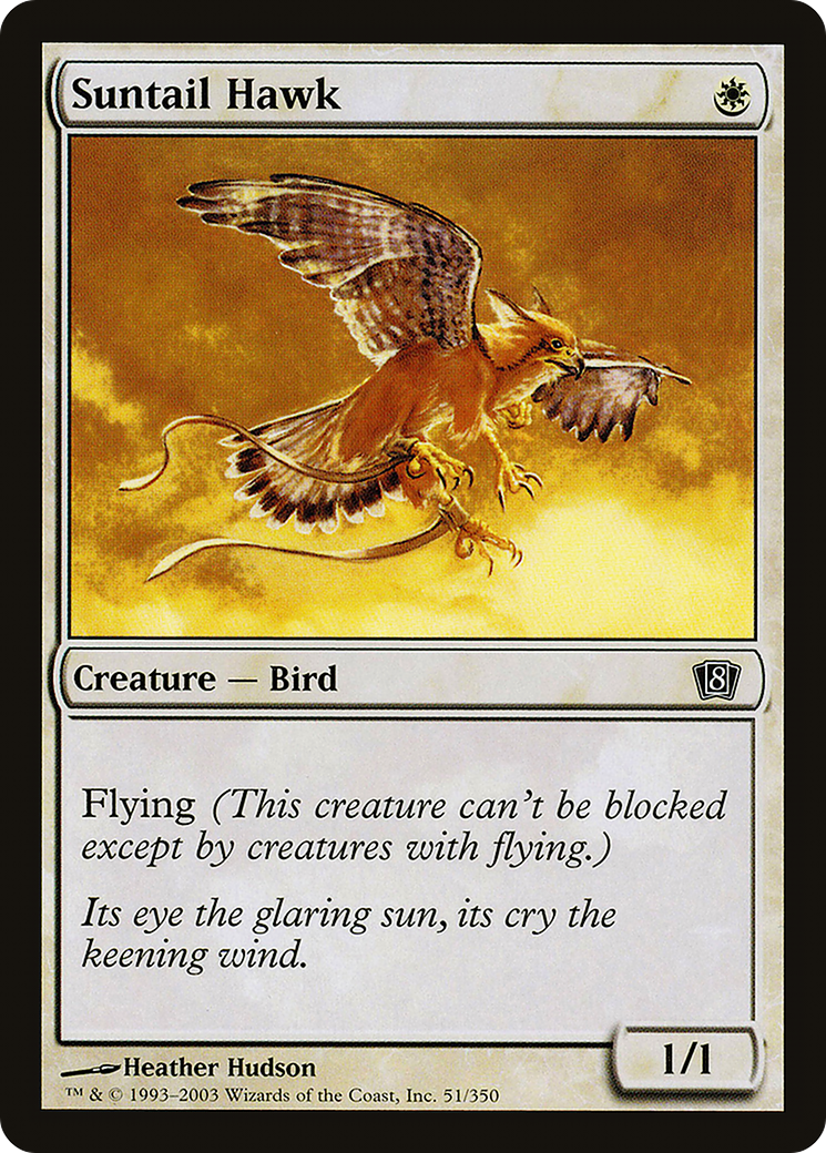 Suntail Hawk (8ED-51★) - Eighth Edition Foil
