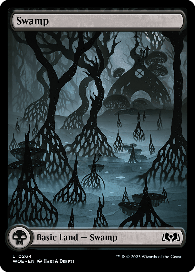 Swamp (WOE-264) - Wilds of Eldraine: (Full Art)