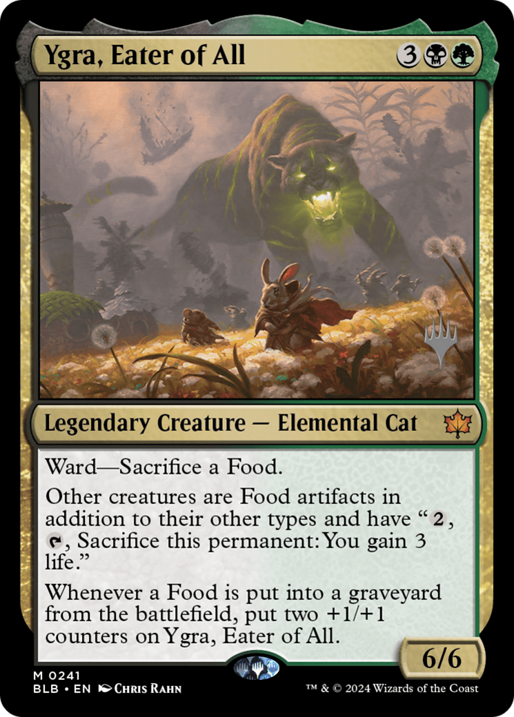 Ygra, Eater of All (PPBLB-241P) - Bloomburrow Promos