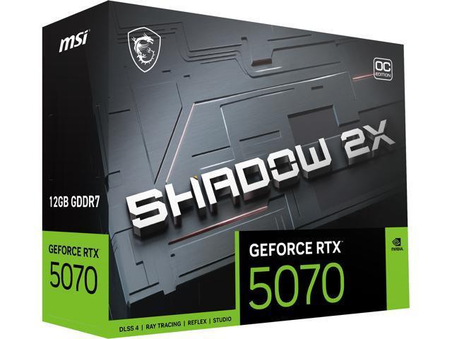 MSI VCX GeForce RTX 5070 12G SHADOW 2X OC 12GB GDDR7 192bit PCIE