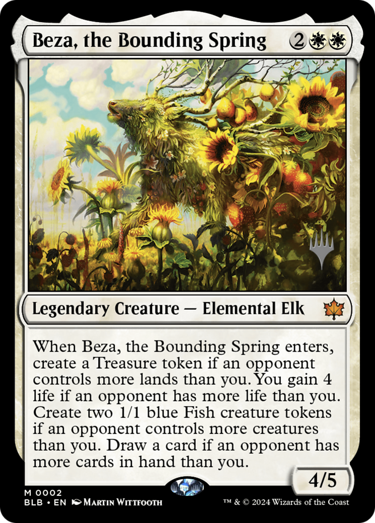 Beza, the Bounding Spring (PPBLB-02P) - Bloomburrow Promos