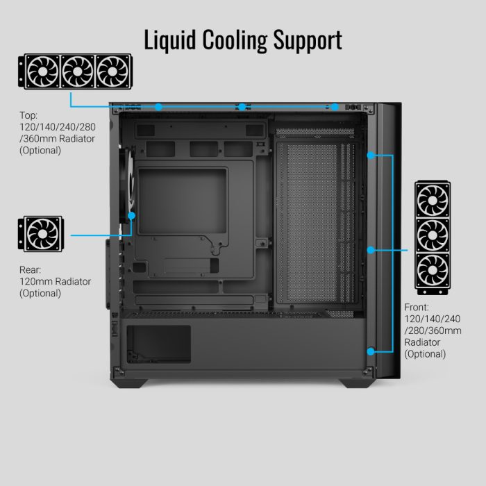 AeroCool D302A Mini Tower ABS SPCC Black