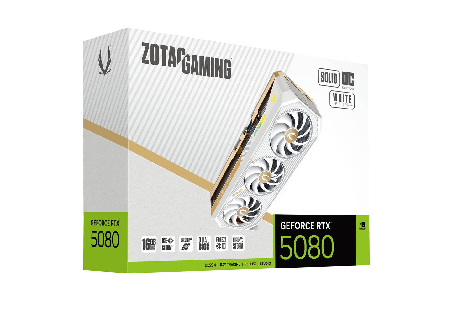 ZOTAC VCX ZT-B50800Q-10P GeForce RTX 5080 SOLID OC White 16GB GDDR7 256bit