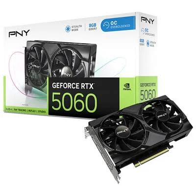 PNY VCX VCG50608DFXPB1 GeForce RTX 5060 8GB 8GB GDDR7 128bit PCIE