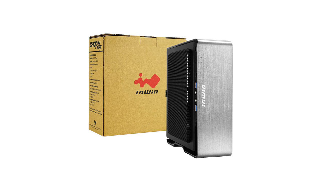 In Win Chopin MAX Mini ITX Desktop Case w/200 W Power Supply IW-CS-CHOPINMAXSIL-PS200W
