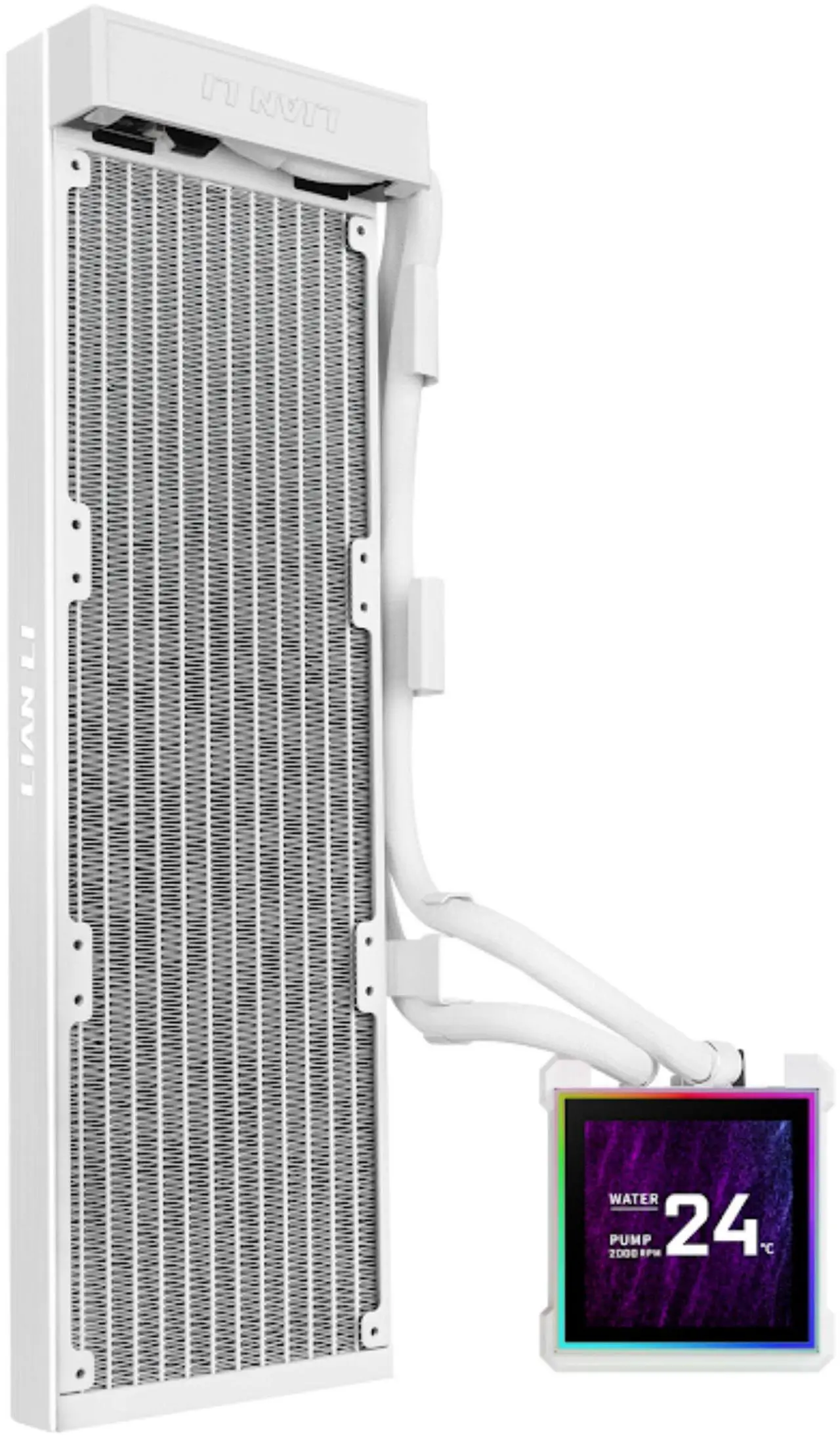 Lian-Li HS2LCDS36NW 3.4 LCD Radiator White