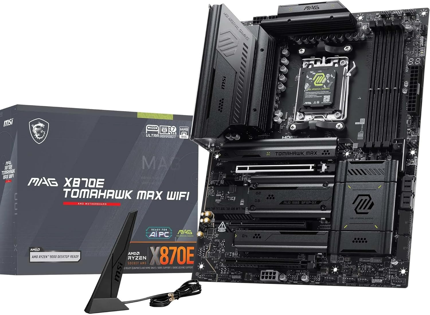 MSI MAG X870E TOMAHAWK MAX WIFI X870E AM5 Max256GB DDR5 ATX