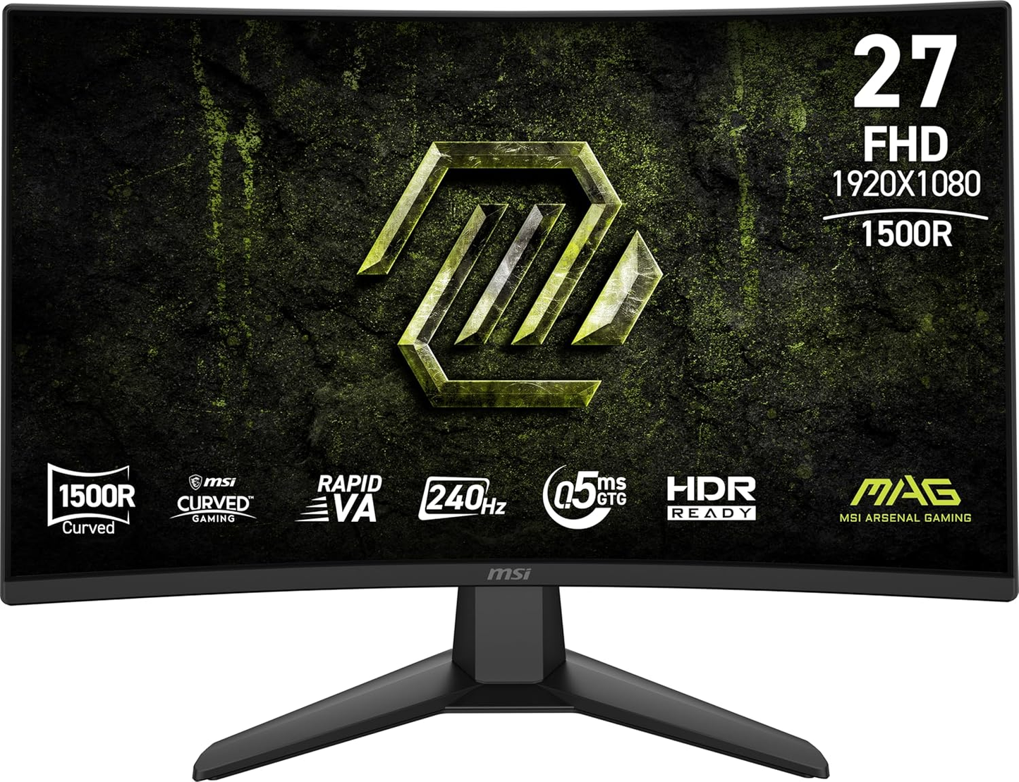 MSI MAG 274CF X24 27 Rapid VA 1920x1080 16:9 0.5ms 240Hz DP 2xHDMI